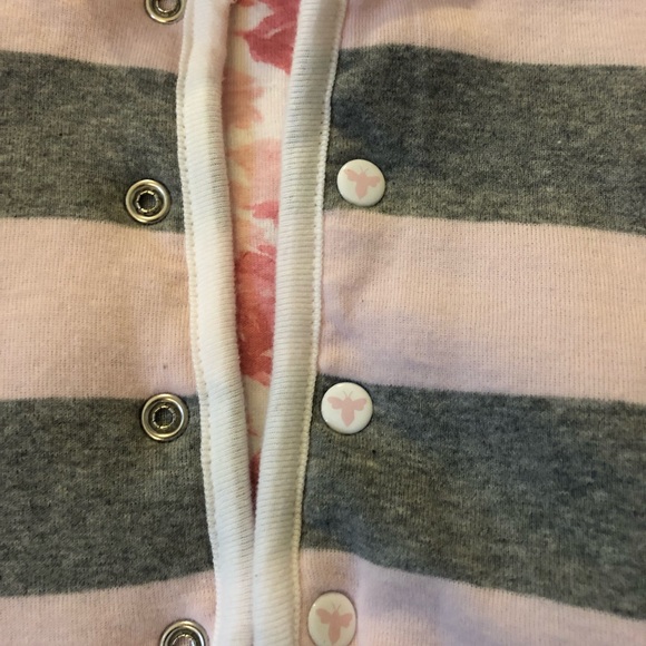 Burts Bee's baby reversible jacket 0-3 months - Picture 2 of 4